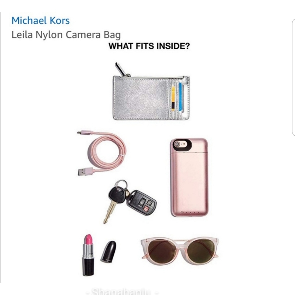 Michael Kors Leila Large Nylon Camera Bag NWOT 💙 - Picture 4 of 10